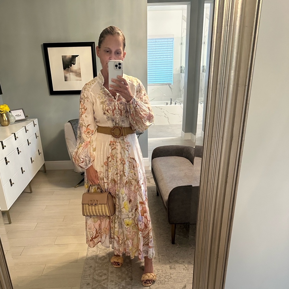 Zimmermann floral Jeannie linen dress